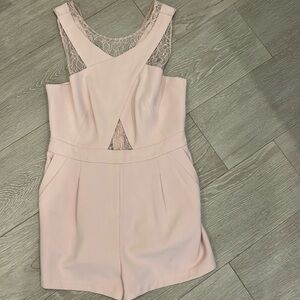 bcbg pink romper NWT